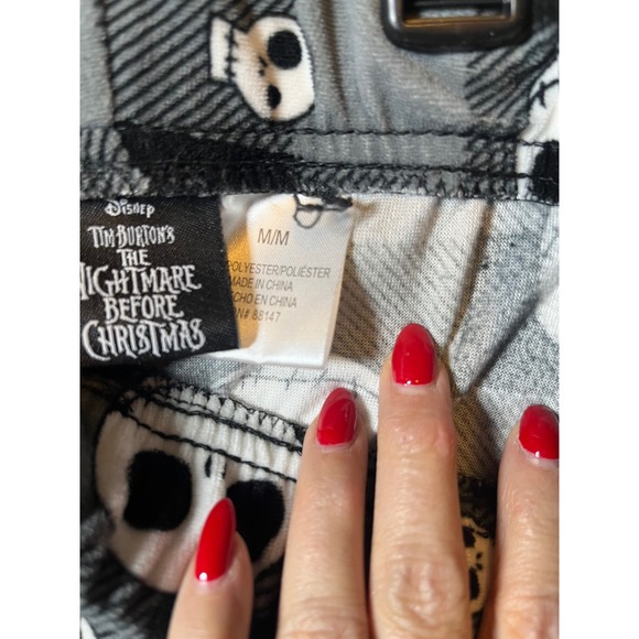 Disney Tim Burtons The Nightmare Before Christmas Jack Skellington Pajama M - Picture 4 of 6